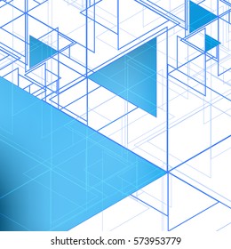 LowPoly Trendy Banner with copyspace. Vector illustration.