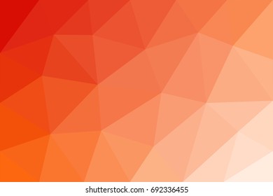 Low-poly vector abstract background with red and orange gradients