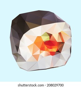 Lowpoly vector cigarette illustration