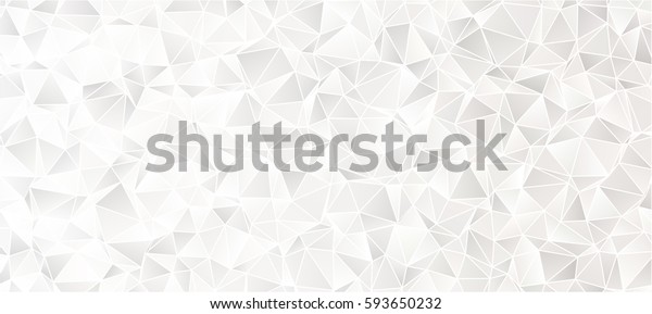 Lowpoly White Texture Background Neutral Grey Stock Vector (Royalty ...