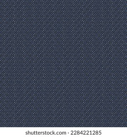 Low-quality blue cloth. Rough linen or hemp fabric. Scrim texture. A woven thread background. Abstract vector.