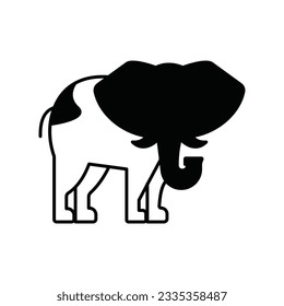 Loxodonta Vector icon which can easily modify or edit

