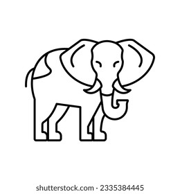 Loxodonta Vector icon which can easily modify or edit

