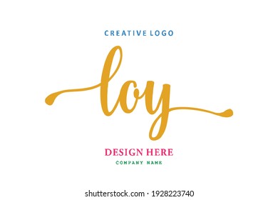 LOY lettering logo is simple, easy to understand and authoritative