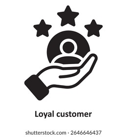 Loyal customer Vector Icon which can easily modify or edit

