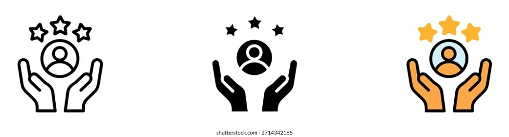 Loyal Customers icon vector. support and care symbol. vector illustration.