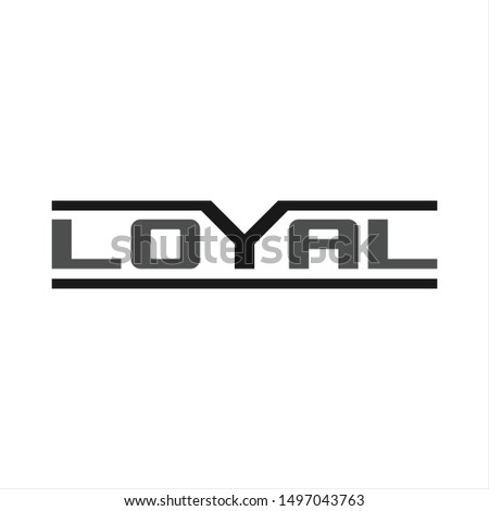 Loyal Logo. Elegant Symbol. Icon Vector Eps 10.