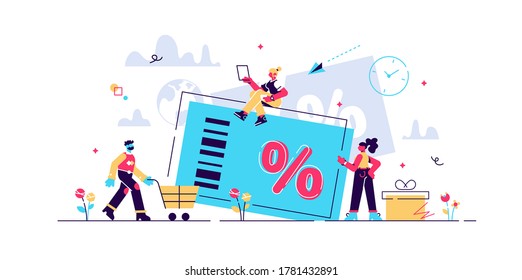 Loyalty Card, Big Discount Or Sale, Commerce, Loyalty Program And Customer Service, Retail And Rewards Card, Customer Privilege For Exclusive Restaurant Or Store, Shopping Vector Illustration.