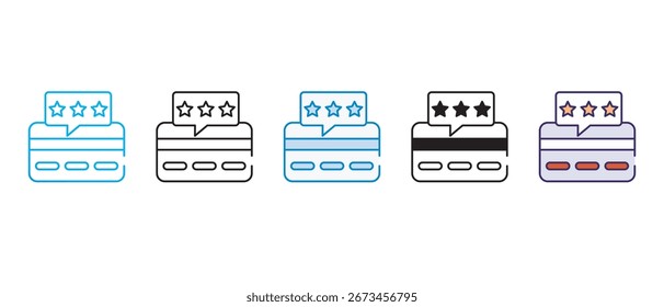 Diseño de icono de tarjeta de fidelidad con fondo blanco