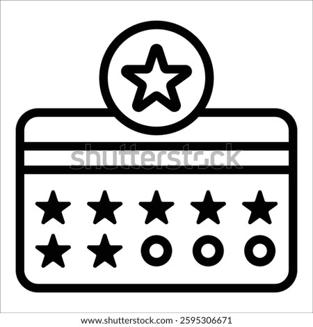 Loyalty Card Icon Element For Design