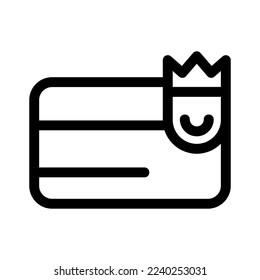 loyalty card icon or logo isolated sign symbol vector illustration - high quality black style vector icons
