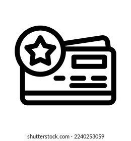 icono de tarjeta de fidelidad o logotipo símbolo de señas aislado ilustración vectorial - iconos vectoriales de estilo negro de alta calidad
