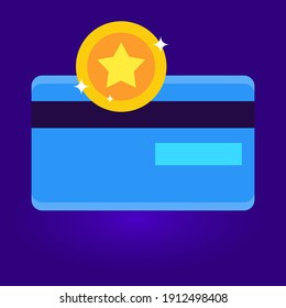 Loyalty card icon. Stock vector illustration. Loyalty program