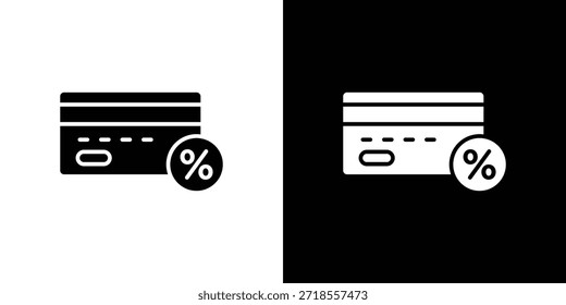 Ilustración vectorial de iconos de tarjeta de fidelidad - iconos de vector de estilo negro de alta calidad
