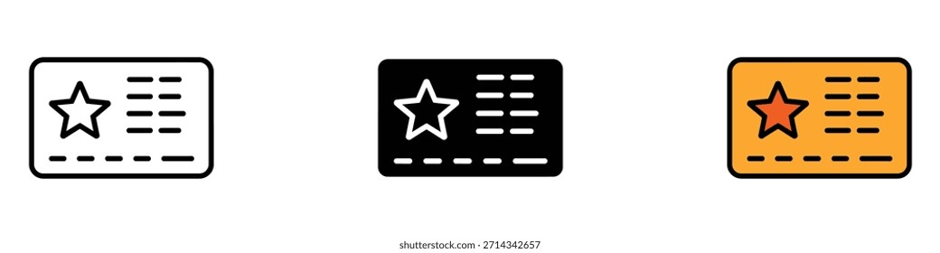 Vector del icono de la tarjeta de fidelidad. tarjeta de recompensas, ganar puntos, símbolo del programa de fidelidad. Ilustración vectorial.
