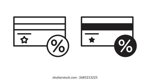 Icono de tarjeta de fidelidad símbolo de signo de Vector