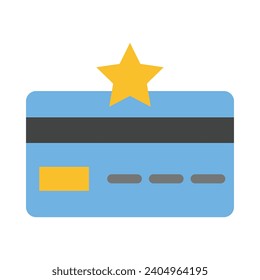 Loyalty Card Vector Flat Icon For Personal And Commercial Use.
