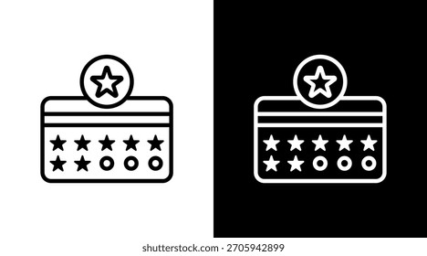 Diseño de conjunto de iconos blancos de tarjeta de fidelidad