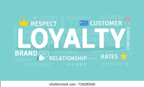 Loyalty concept illustration. Idea of customers, feedback and ratings.