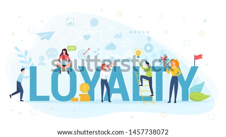 Loyalty concept illustration. Idea of customers, feedback and ratings.