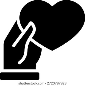 Vector de ilustración de icono de glifo de lealtad