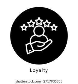 Botón Del Icono De La Lealtad, Mini Ilustración Relacionada Con El Servicio De Pago. Uso Para El Concepto Moderno, Ui, Web Ux Y Desarrollo De App.