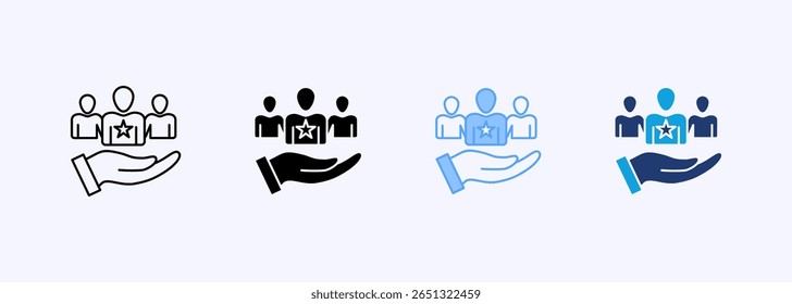 Loyalty Icon Set Multiple Style Collection