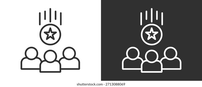 Conjunto De Iconos De Lealtad Colección De Vector Aislada En Blanco Y Negro