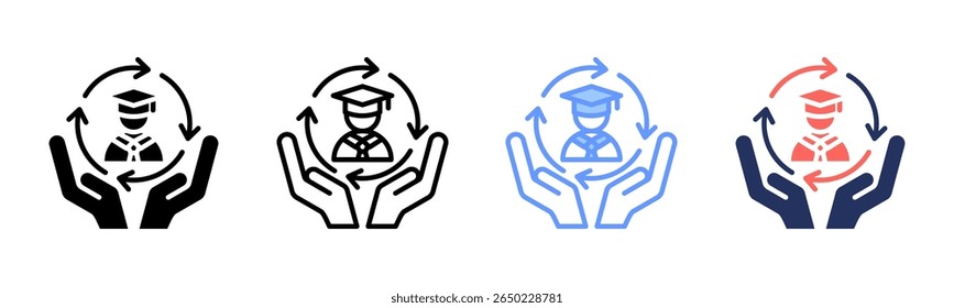 Loyalty icon sheet multiple style collection