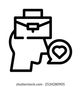 loyalty icon with style outline