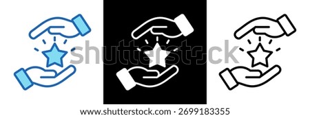 Loyalty Icon triplestyle Vector Illustration