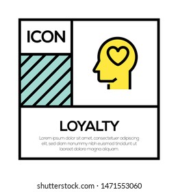 LOYALTY AND ILLUSTRATION ICON CONCEPT