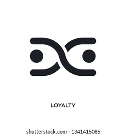 Loyalty Isolated Icon. Simple Element Illustration From Zodiac Concept Icons. Loyalty Editable Logo Sign Symbol Design On White Background. Can Be Use For Web And Mobile