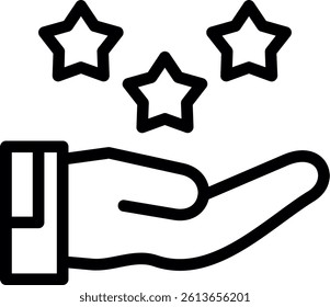Loyalty Line Vector Icon Design
