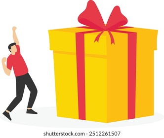 Programa de Marketing de Fidelidade e recompensas de referência. Ganhar pontos e coletar para obter bônus. Ilustração vetorial moderna em estilo plano

