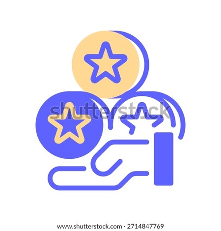 Loyalty Points Line Icon, Outline Symbol for Customer Retention, Score Accumulation, Reward Program, Credit Balance, and User Value. Vector Sign Icon.