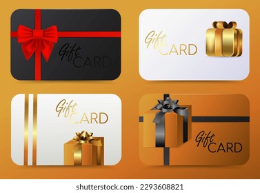 Loyalty program, customer gift reward bonus card. Gift Card template.