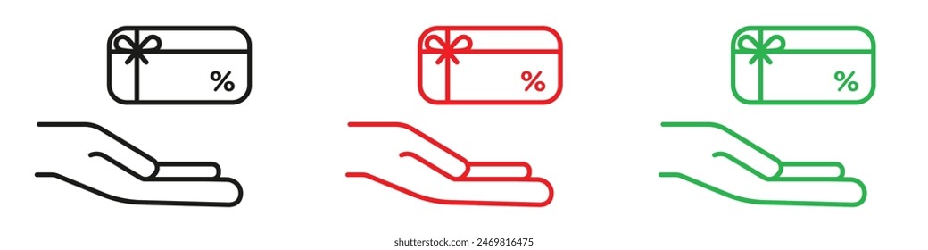 Loyalty program icon mark in filled style