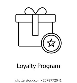 Loyalty Program Icon – Medal with a Ribbon, Representing Rewards for Repeat Customers
