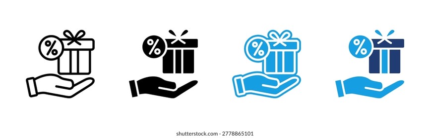 Loyalty Program icon multiple style collection