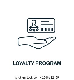 Loyalty Program icon. Simple line element from loyalty program collection. Filled Loyalty Program icon for templates, infographics and more.