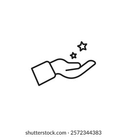 Loyalty program icon Vector flat thin line illustration