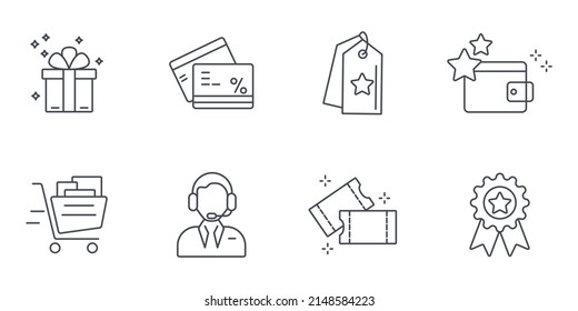 loyalty program icons set . loyalty program pack symbol vector elements for infographic web