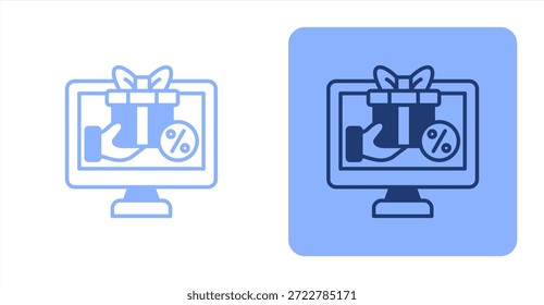 MixedIlustración de color de dos tonos e icono de fondo contrastante