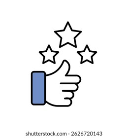 Vector de icono de recompensas de lealtad ilustración de stock