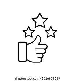 Vector de icono de recompensas de lealtad ilustración de stock