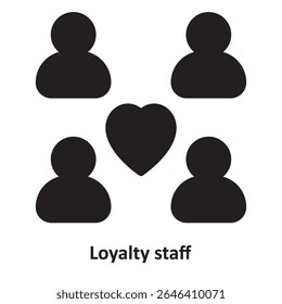 Loyalty staff Vector Icon which can easily modify or edit
