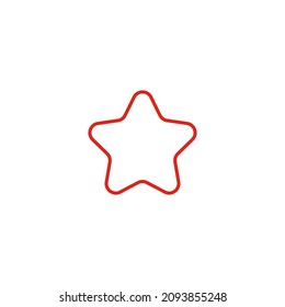 Loyalty star line icon. Bonus points. Discount program symbol. Quality design element. Stock vector illustration isolated on white background