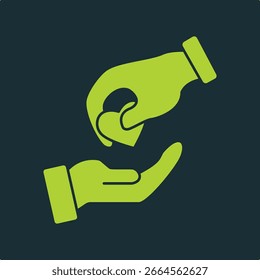 Loyalty trendy useful vector Illustration design beautiful colorful green background.eps