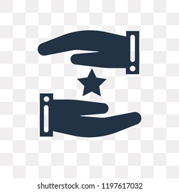 Loyalty vector icon isolated on transparent background, Loyalty transparency concept can be used web and mobile